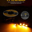 20 Pzas Luces Marcador Lateral Ámbar 3/4 Conector 2 Pines