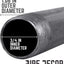 Tubo plomería acero negro 1x60pulg pack 4 gris acero