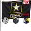 Bandera militar negra doble cara 3x5ft para exteriores