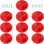 10 Reflectores Redondos Delanteros Rojos para Automóviles y Barcos