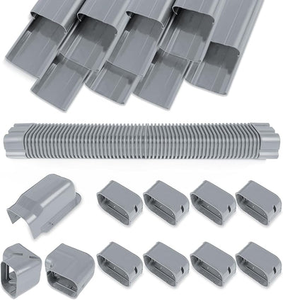 Cubierta PVC dividida 4" 13.5 ft para sistemas CA central