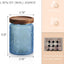 2 Pzas Tarros Vidrio Decorativos con Tapas Madera