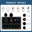 Panel interruptor marino 6 bandas 12/24V con cargador