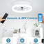 Ventilador techo luz control remoto 3000K-6500K blanco