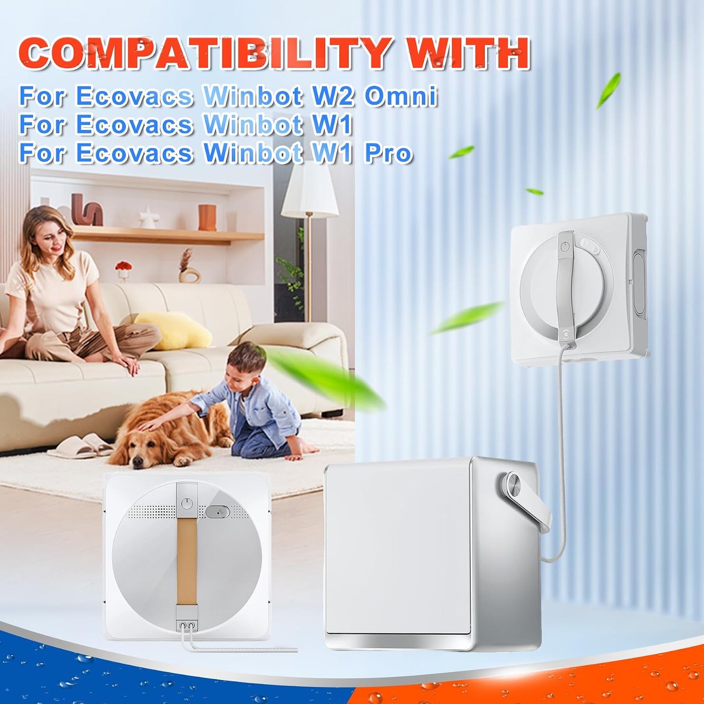 Almohadillas limpieza compatibles Ecovacs Winbot W2 W2S W1