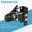 Kit soporte acoplador remolque 3 posiciones 15000lb negro