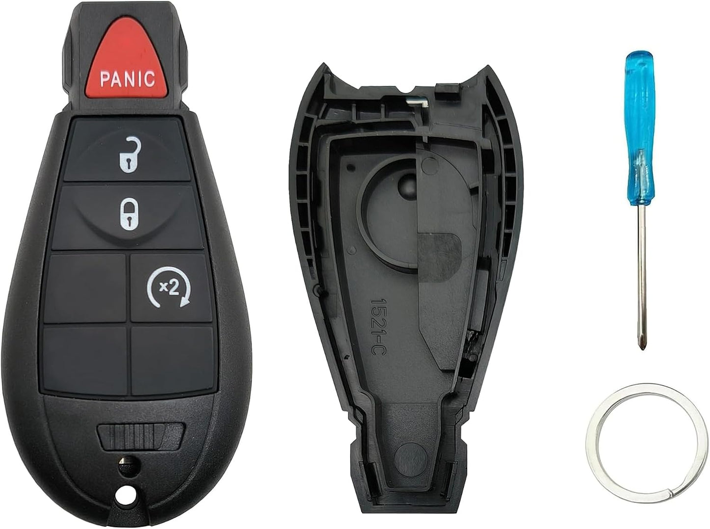 Funda llavero Dodge Ram 2018 control remoto 4 botones
