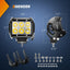 Focos LED 4" haz puntual amarillo 2pzas para camión ATV UTV