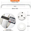 Barras agarre ducha acero inox 24" antiderrap set 2
