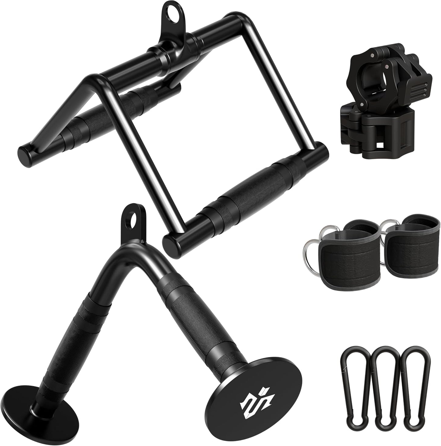Set accesorios gimnasio LAT V barra D doble correas tobillo