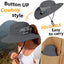 Sombrero safari mujer ala ancha UV plegable playa verano
