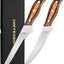 2 Pzas Cuchillos Acero Alto Carbono Profesionales
