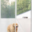 Puerta mosquitera magnética malla gruesa resistente blanco