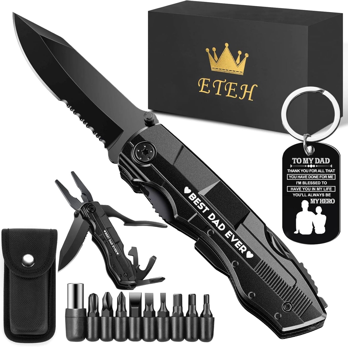 Cuchillo multiherramienta para papá regalo Navidad cumpleaños