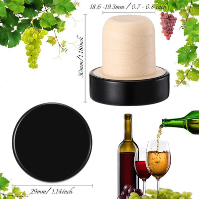 Tapón T corcho reutilizable para botellas manualidades 24 pzas