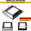 2 Cubierta poste terraza aluminio 5.5x5.5" moldura faldón