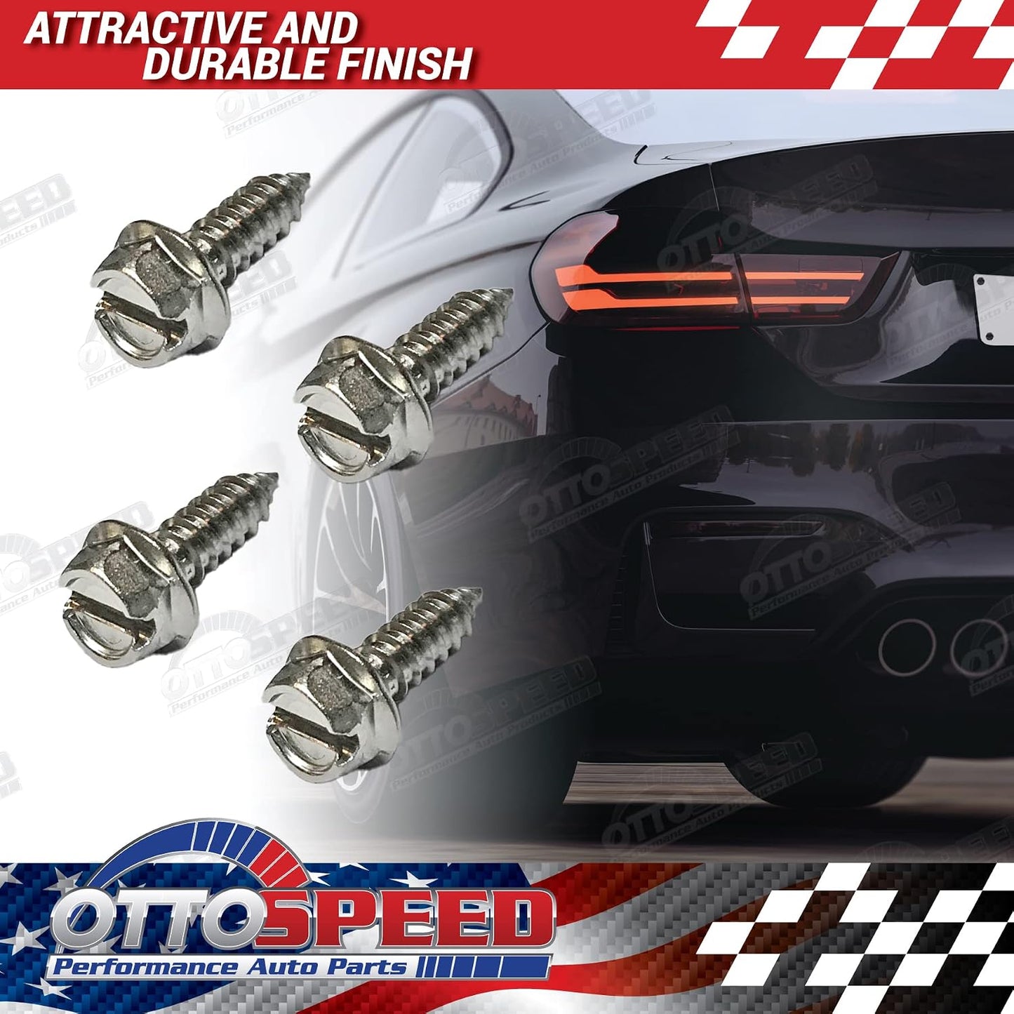 Kit s matrícula acero inox sujetadores OEM retenedores nailon