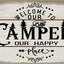Felpudo decorativo 17x30" para puerta porche campamento