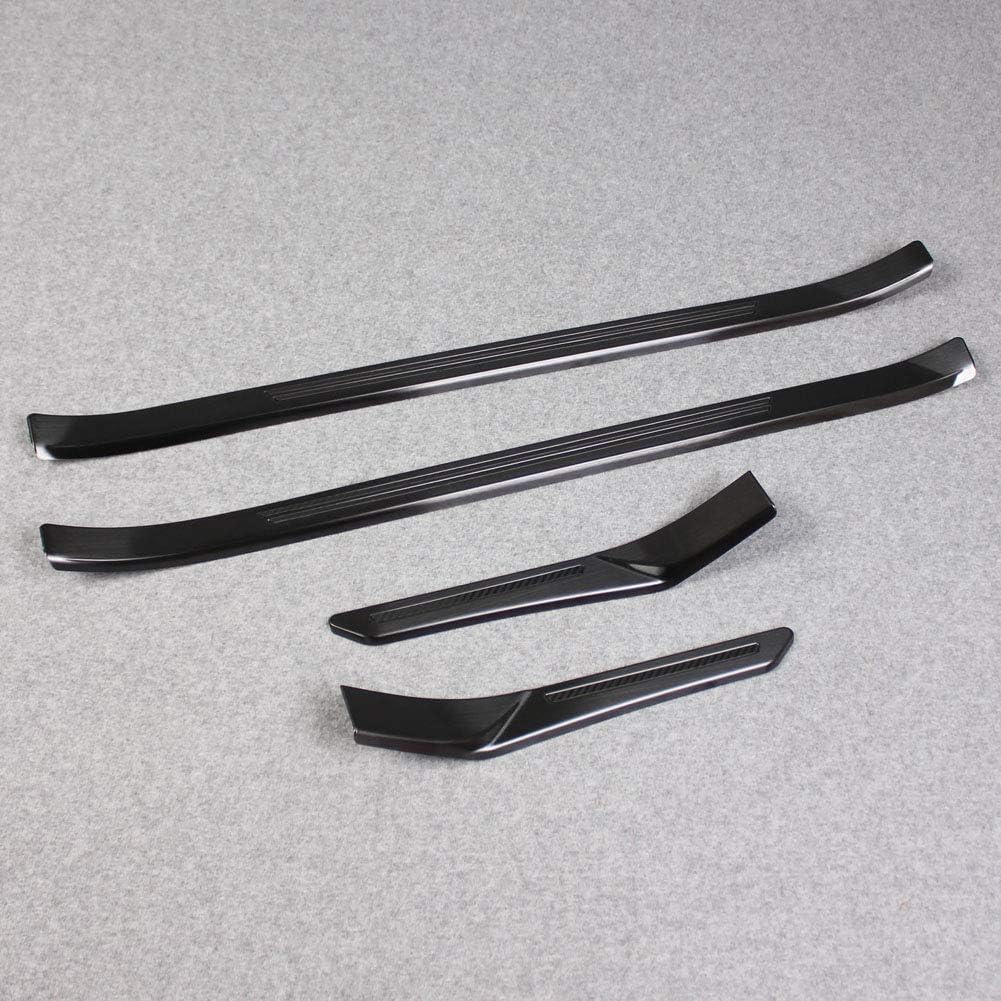 Cubierta umbral puerta Subaru Forester acero inox negro