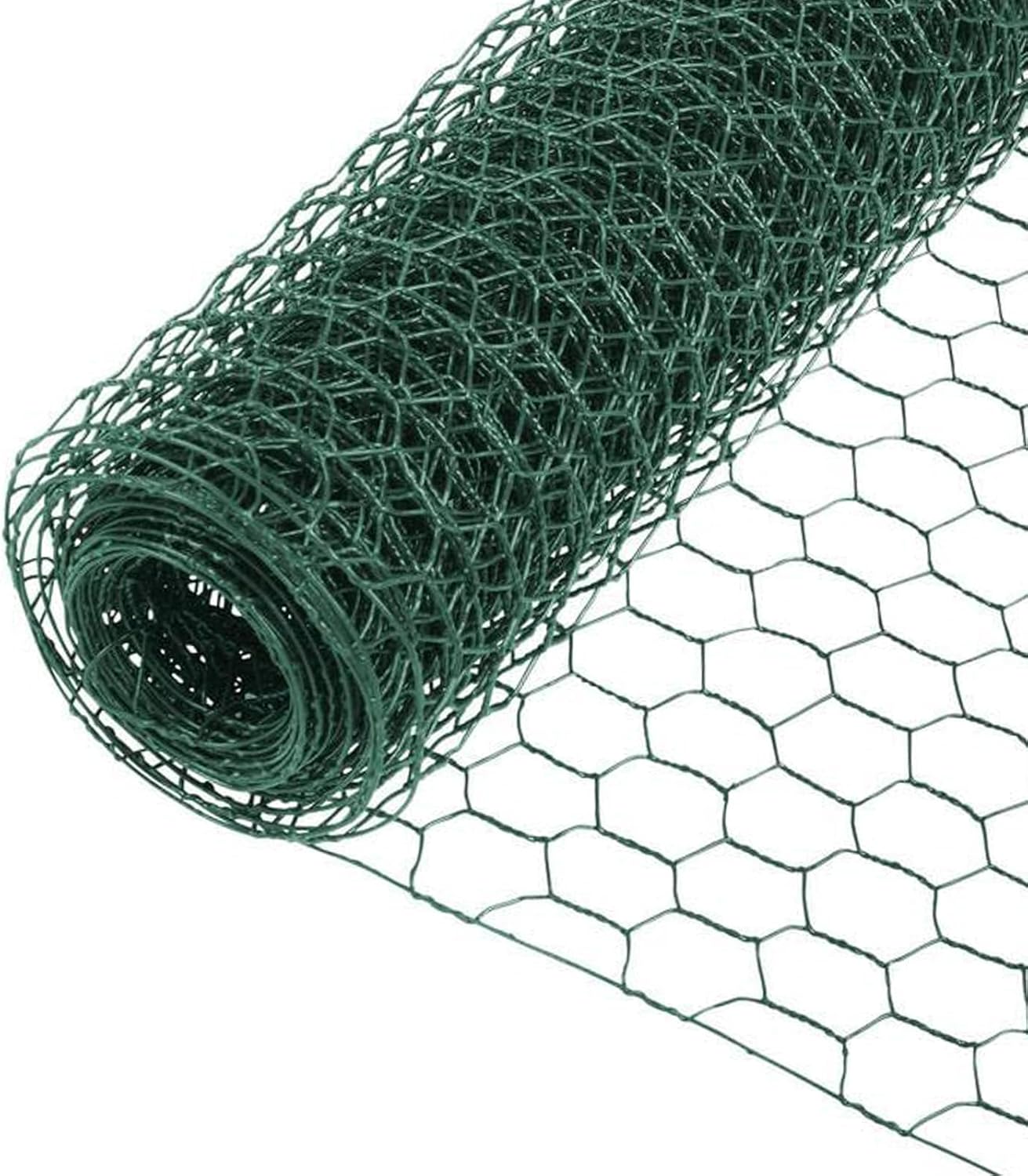 Alambre para aves rollo malla hexagonal PVC 9.8ft x 15.7pulg