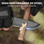 Cuchillo supervivencia hoja D2 con silbato brújula