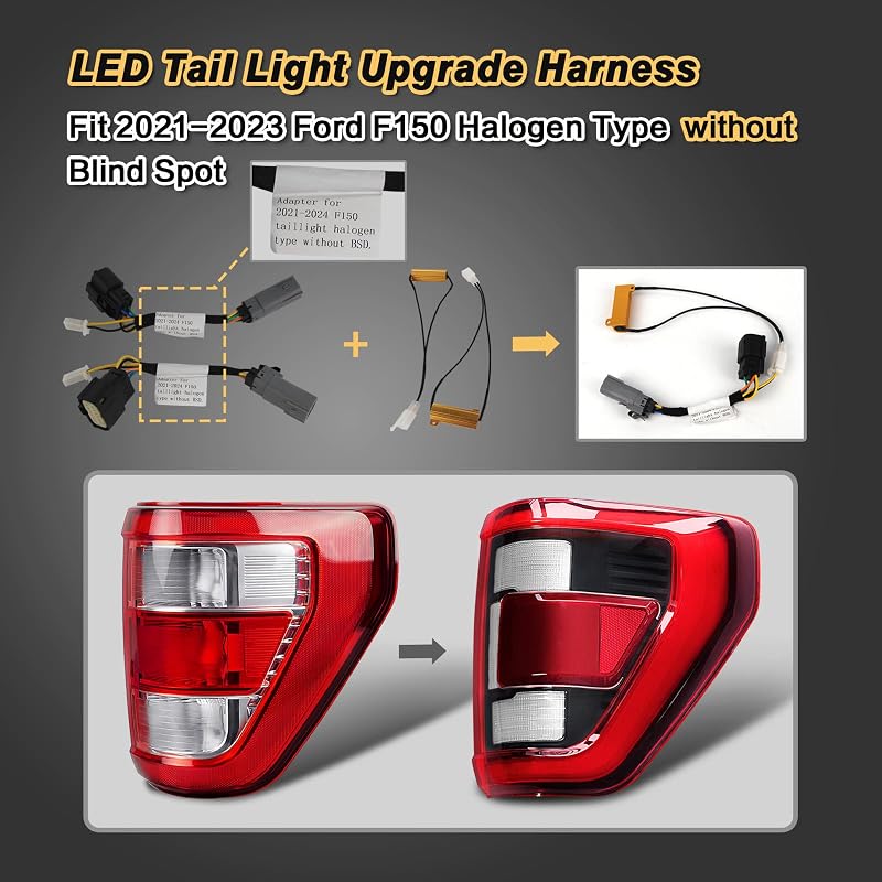 Arnés LED luz trasera Ford F sin punto ciego