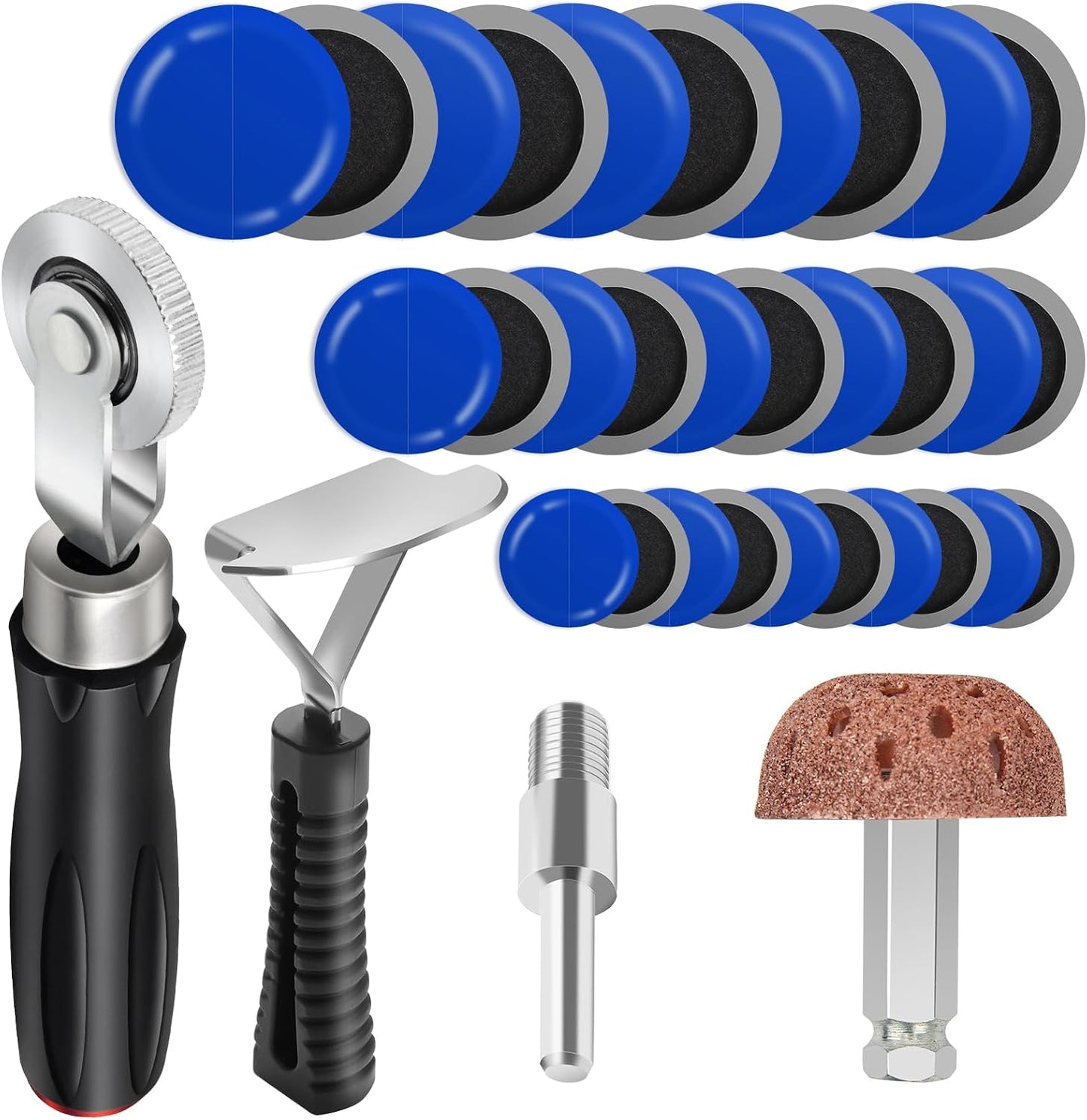 Kit reparación neumáticos 303 pzas rodillo parche lijador