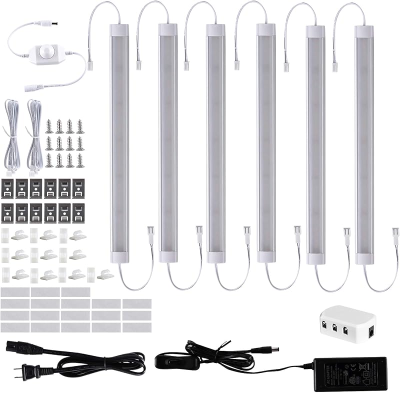 6 Luces LED 11" para debajo de gabinete blanco frío 6000K