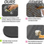 Cubierta silicona estufa 28x20pulg protector vidrio negro