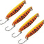 Carnada de metal para salmón y trucha 1/6oz con anzuelo 4pcs