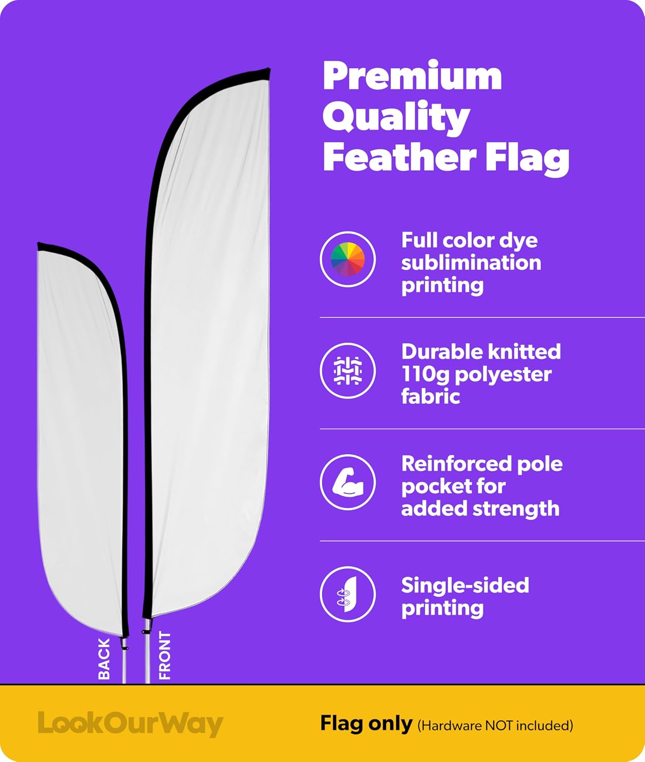 Bandera plumas temática campamento niños 12ft