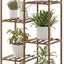 Soporte madera para plantas colgantes sala jardín