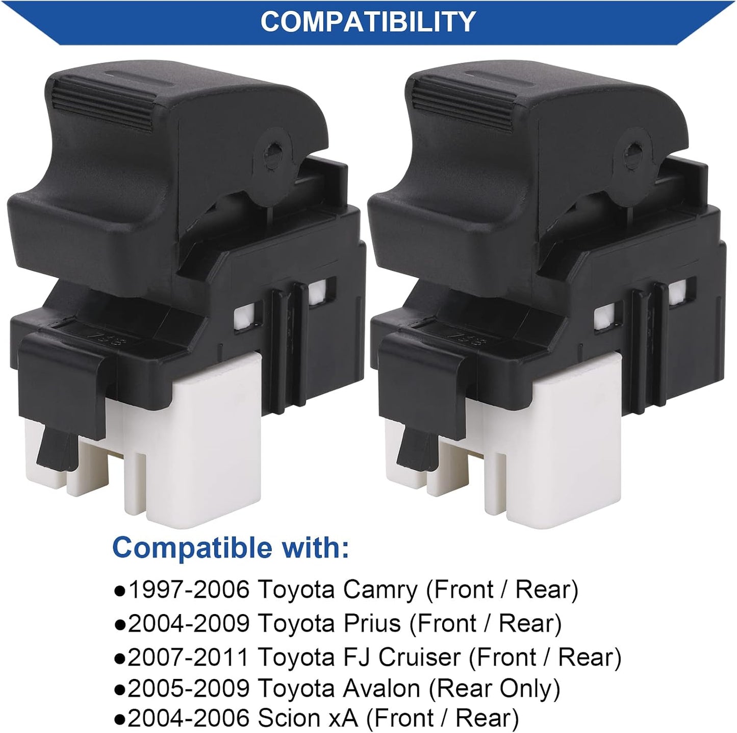 2 Botones Control Pasajero Comp Toyota Camry Prius 97-11