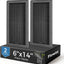 2 Rejillas Ventilación Piso 6x14" Acero Gris