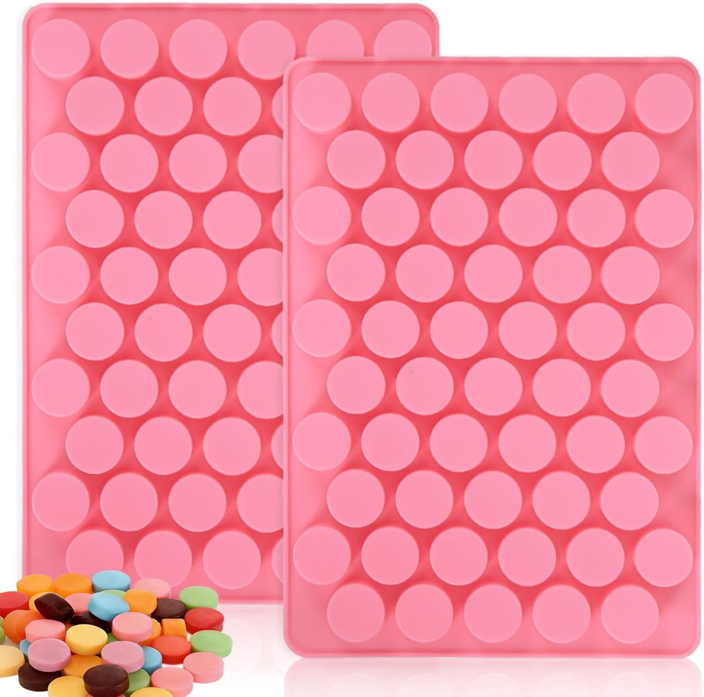 Moldes silicona 55 cavidades para chocolate sin azúcar y dulces