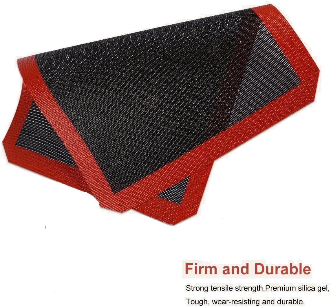 Tapete silicona hornear microperforado 16.5x11.6pulg rojo
