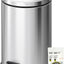 Cubo basura acero inox 5L con pedal y tapa