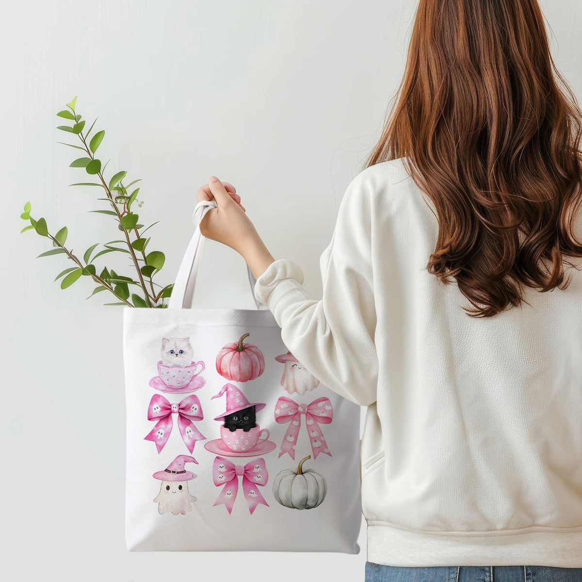 Bolsa Halloween para mujer reutiliz. de compras