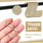 60 Pzas Ganchos S 1.8" para Cortinas Ornamentos