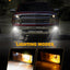 Luces antiniebla LED halo ámbar DRL para Chevy Silverado