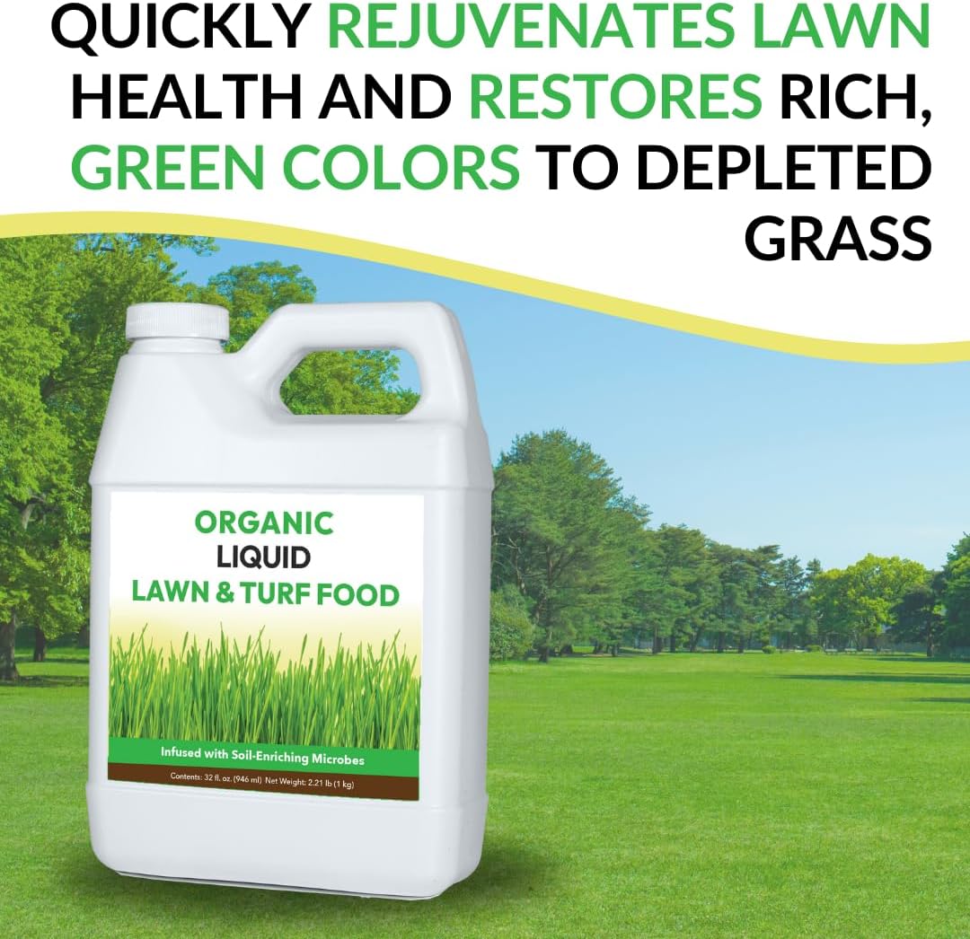Abono líquido orgánico para césped con microbios 946ml