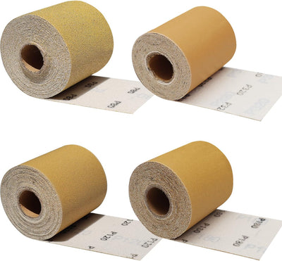 Kit papel lija 80-320 grano 20yd x7cm respaldo gancho y bucle