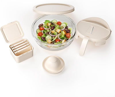 Picador ensalada cuenco vidrio 8.5 tazas sin BPA