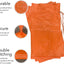 Sacos arena polietileno 14x26pulg UV naranja