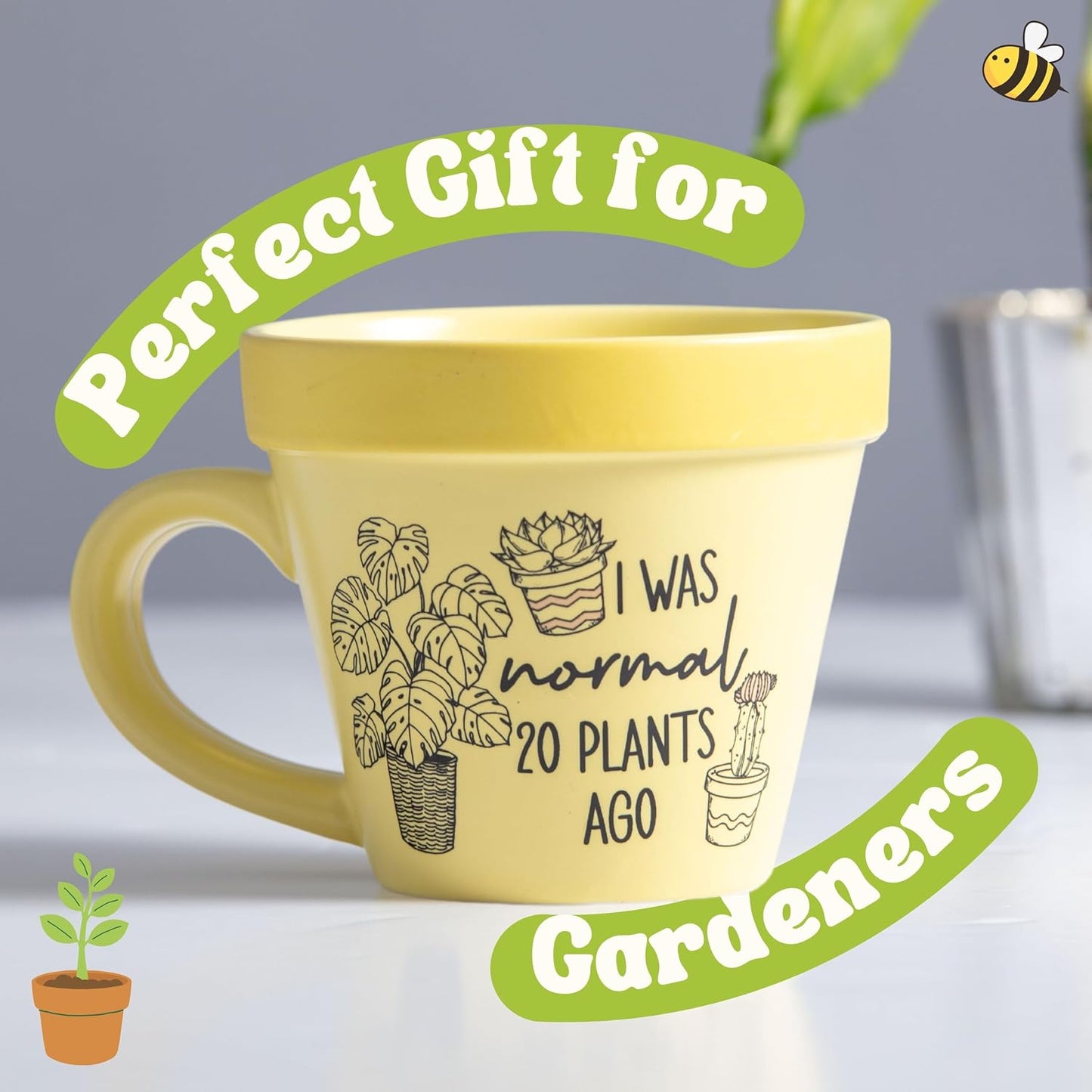 Taza forma maceta 20 Plants Ago regalo para ella