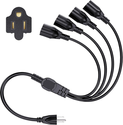Divisor alimentación 3 clavijas 1625W 13A SJTW 4 vías