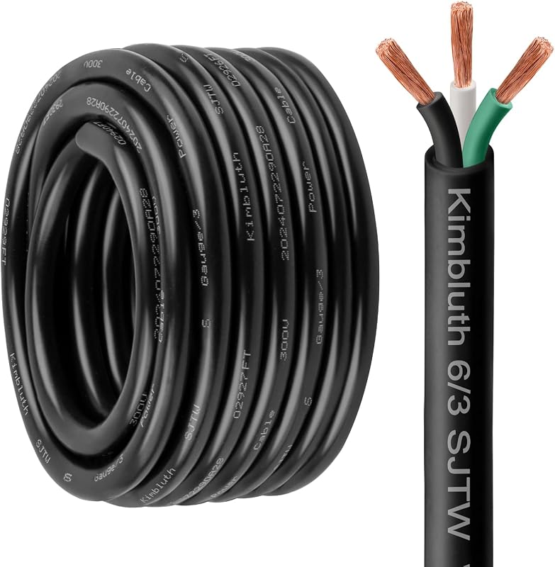 Cable extensión eléctrico SJTW 6/3 calibre 10 pies