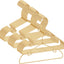 Percha aluminio dorada para niños 12.6" set 30