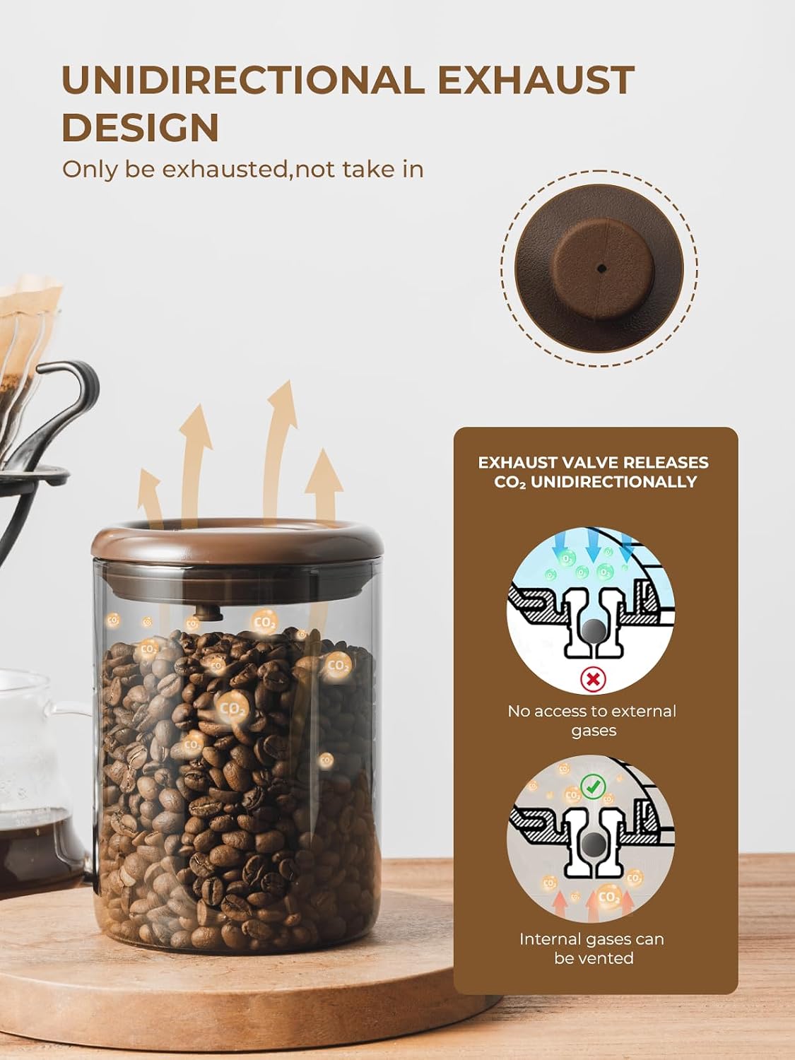 Recipiente hermético vidrio borosilicato 7oz con tapa pop