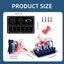 Panel interruptor marino 6 bandas 12/24V con cargador
